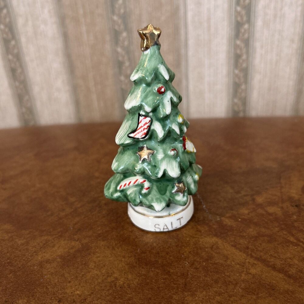Vintage Relco Christmas Tree‎ Salt Shaker Replacement Holiday Christmas retro